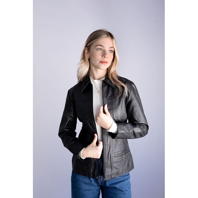 Jaqueta de Couro Feminina Style Preto